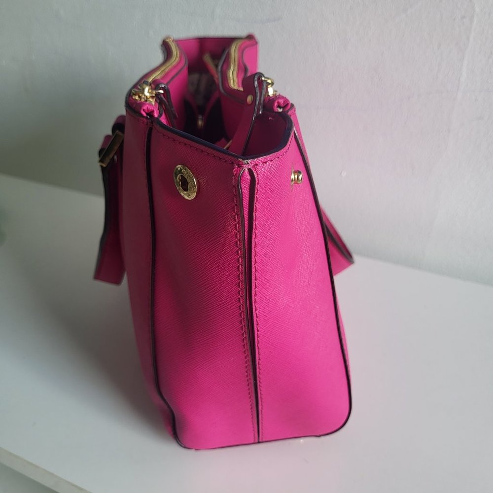 Kate Spade Newbury Lane leather Loden Satchel Crossbody bag + matching wallet - Picture 3 of 11